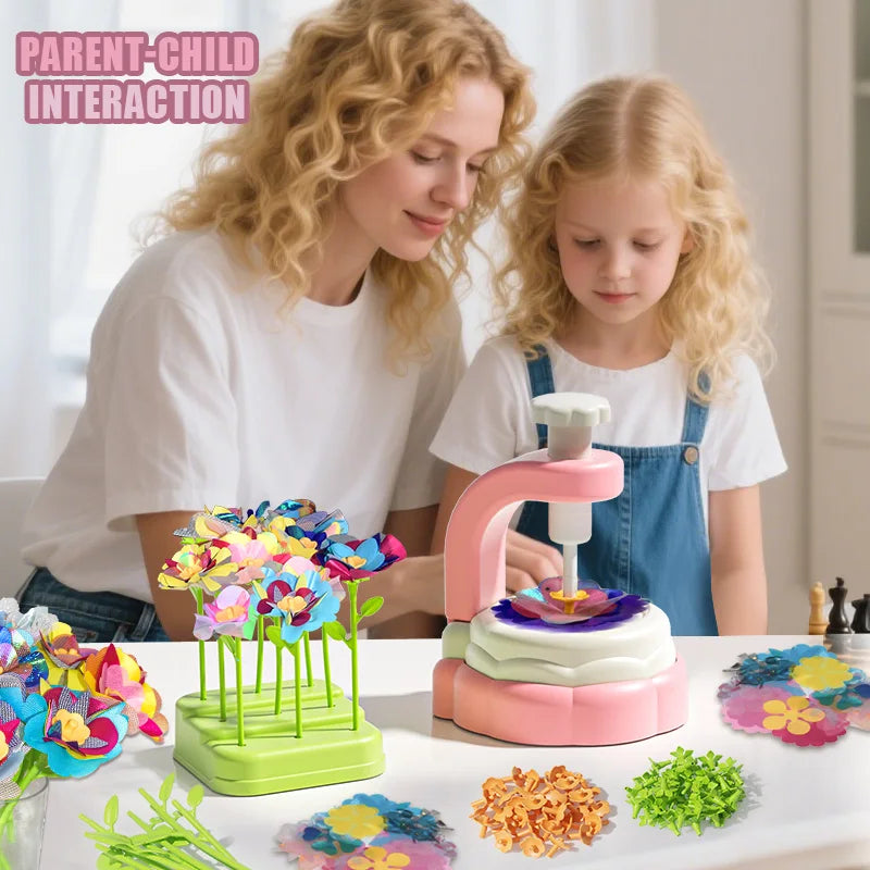 Fabric Flower DIY Craft Kit – Handmade Bouquets for Kids’ Toys & Gifts