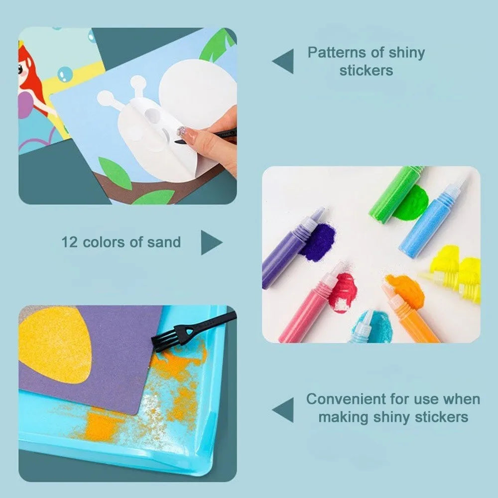 DIY Sand Art Drawing Set for Kids – Educational Coloring Toy
