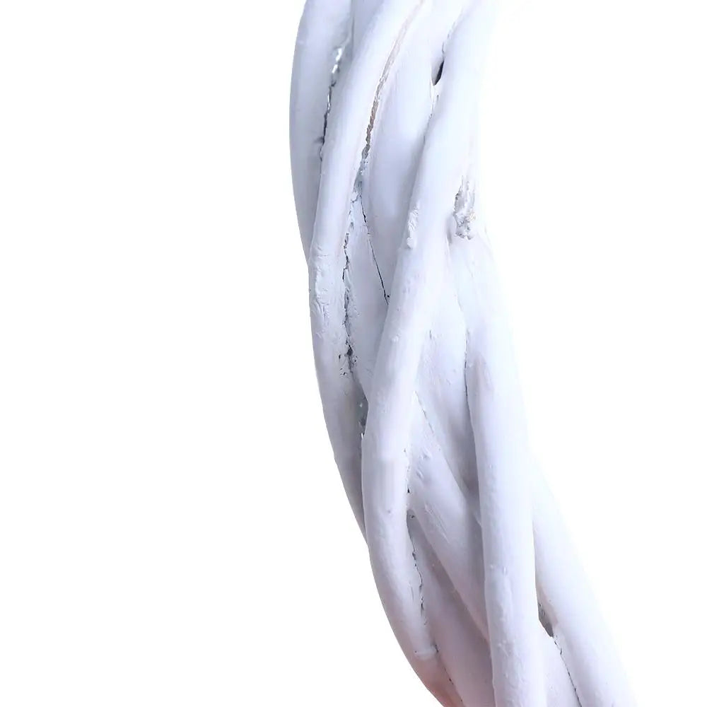 White Rattan Wreath – Blank Vine Garland Ring for Wedding & Christmas Decoration