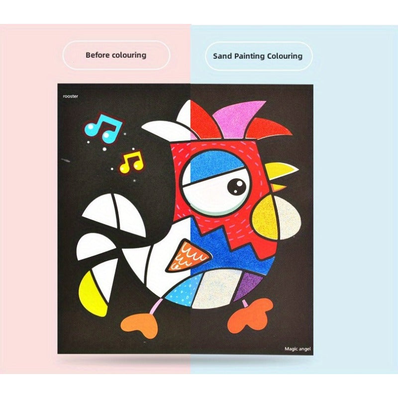 Children’s Sand Painting DIY Craft Kit – Colorful Creative Art Set