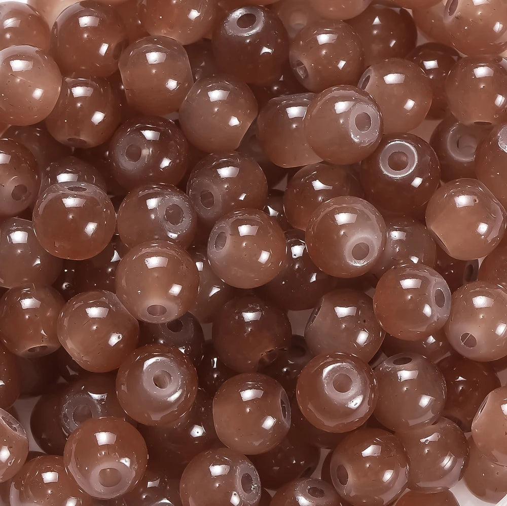 6mm Glass Round Beads – 30/50PCS Colorful Spacer Beads for DIY Jewelry