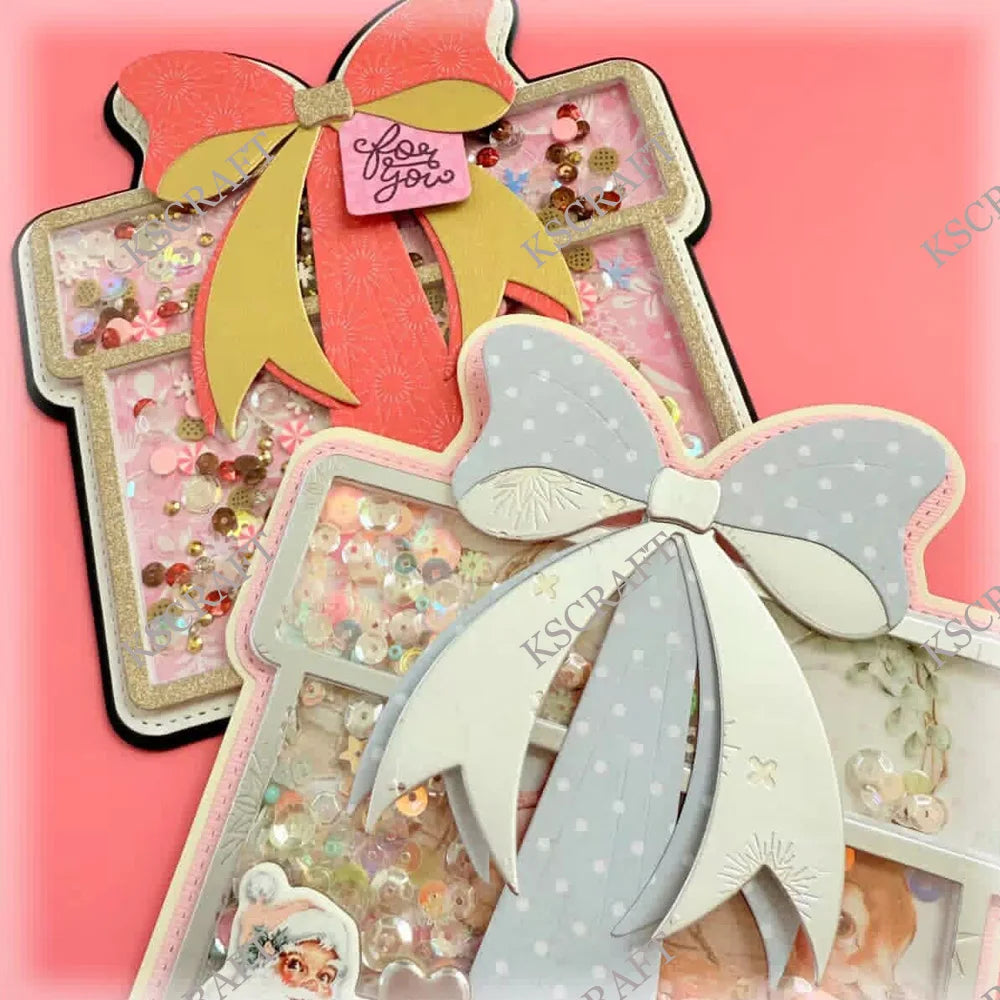 KSCRAFT Mini Album & Present Box Cutting Dies – DIY Scrapbooking Tool