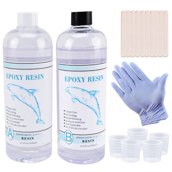 1:1 Clear Epoxy Resin Kit – Crystal Clear Casting Resin