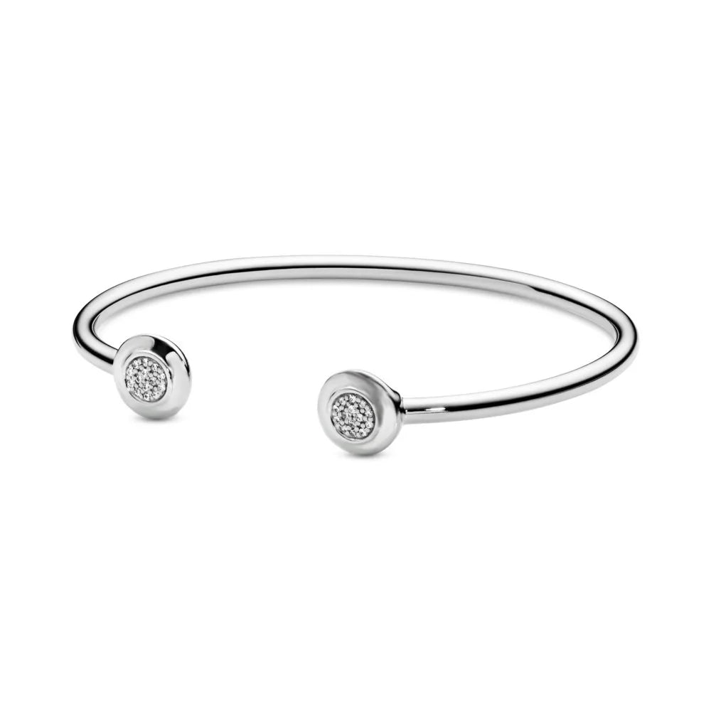 Adjustable 925 Sterling Silver Bracelet – DIY Fashion Charm Jewelry for Women