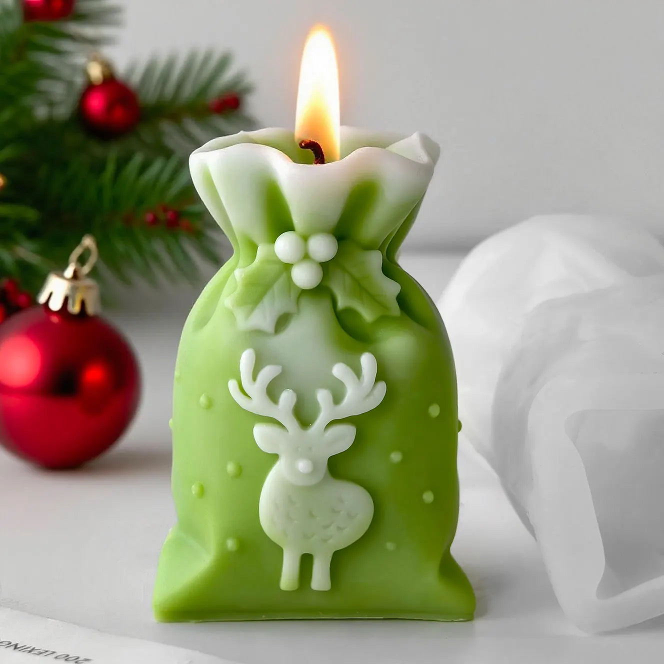 Christmas Gift Bag Silicone Candle Mold – DIY Wax Craft
