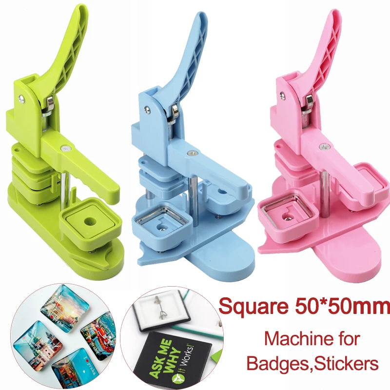 Square Badge Button Maker