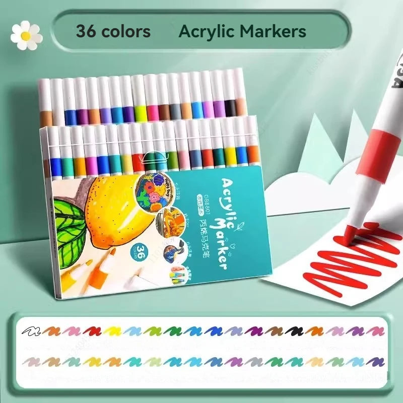 12–80 Color Acrylic Paint Marker Set
