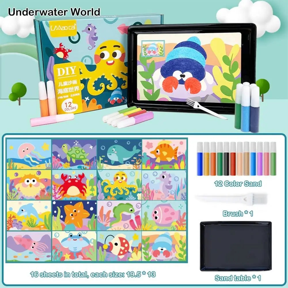DIY Sand Art Drawing Set for Kids – Educational Coloring Toy