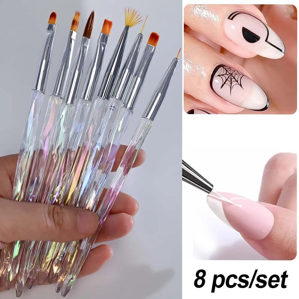 Nail Art Stamp Pen Set – 4/6/10pcs Painting & Dotting Tools