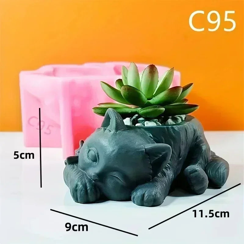 Mountain Landscape Silicone Mold – DIY Resin Planter, Trinket Box & Candle Cup