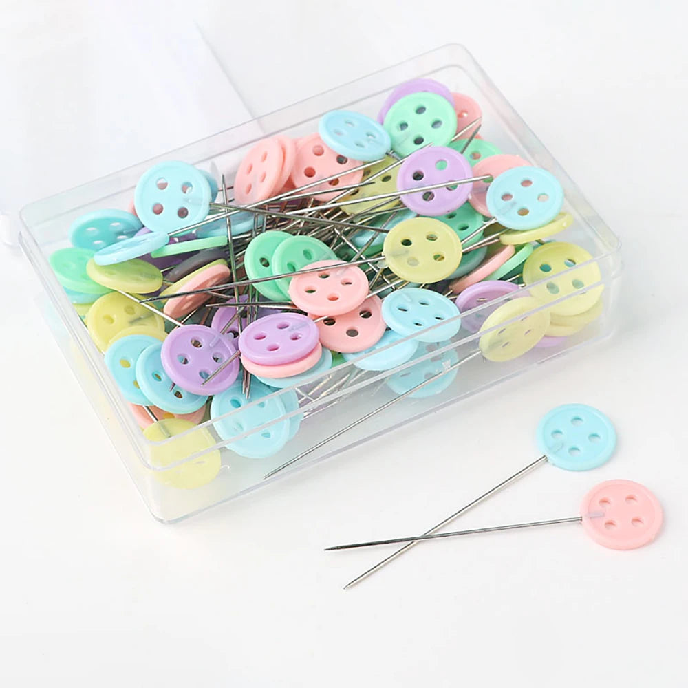 100pcs Dressmaking & Embroidery Pins – Quilting & Sewing Tools