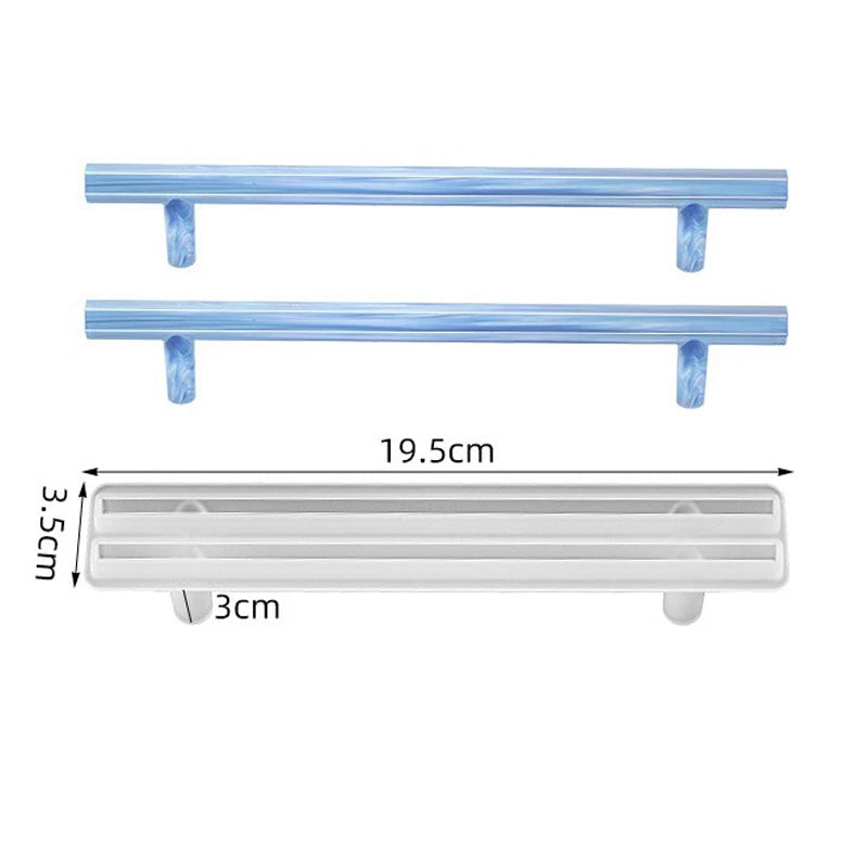 Tray Epoxy Resin Silicone Mold DIY Large Rectangle Tea Plate Coaster Resin Mold For Home Decoration Craft Making Art Supplies