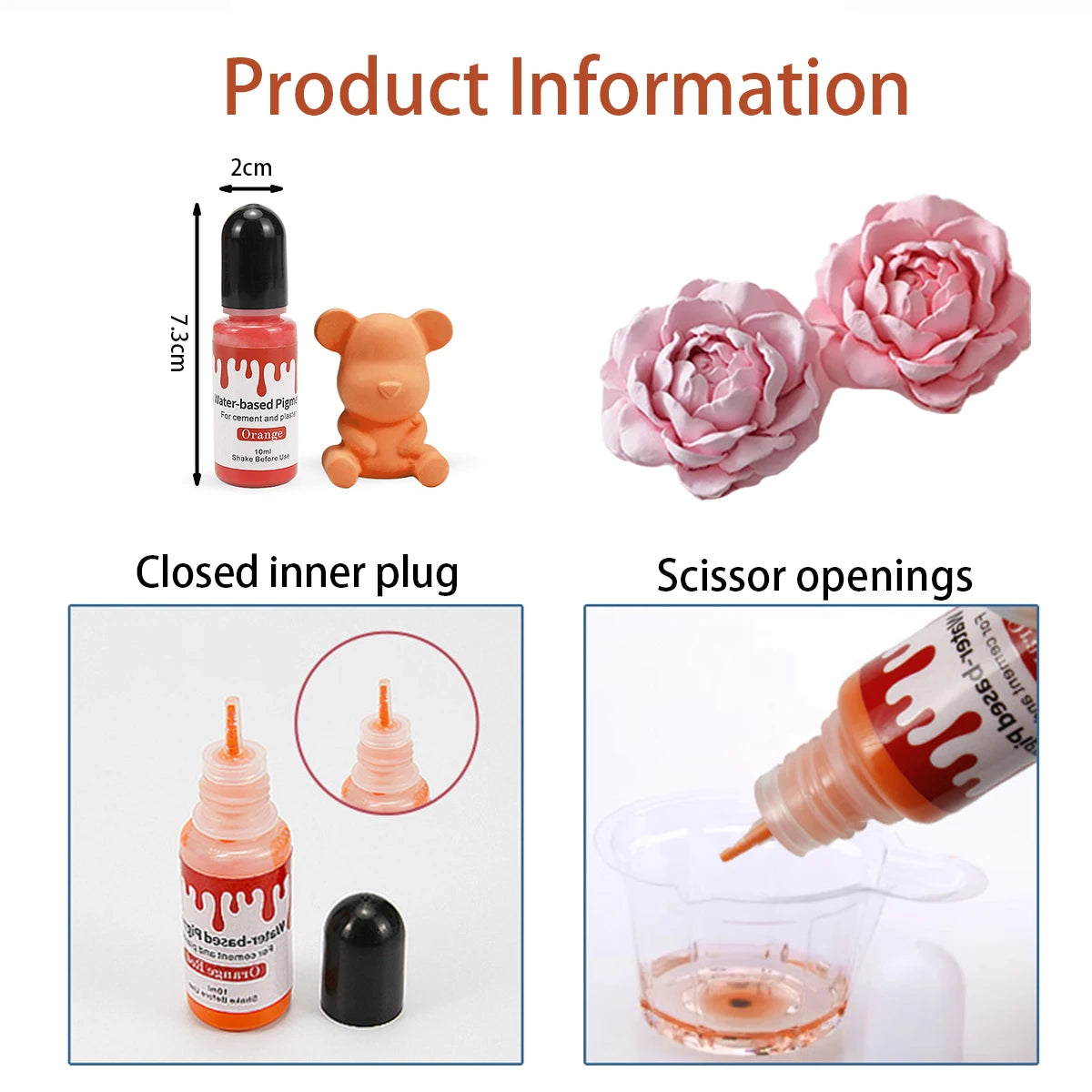 24-Color Water-Based Gypsum Pigment Set – DIY Plaster & Pottery Dye