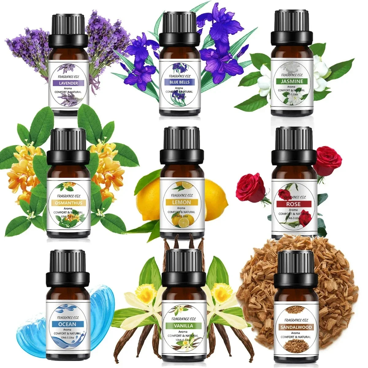 10ML Fruit Essential Oil – Natural Plant Scent for DIY Soap, Candles & Diffusers