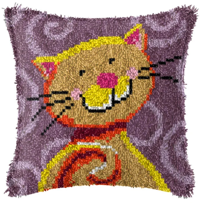 Cats Latch Hook Kit – DIY Carpet, Pillow & Cushion Craft Set