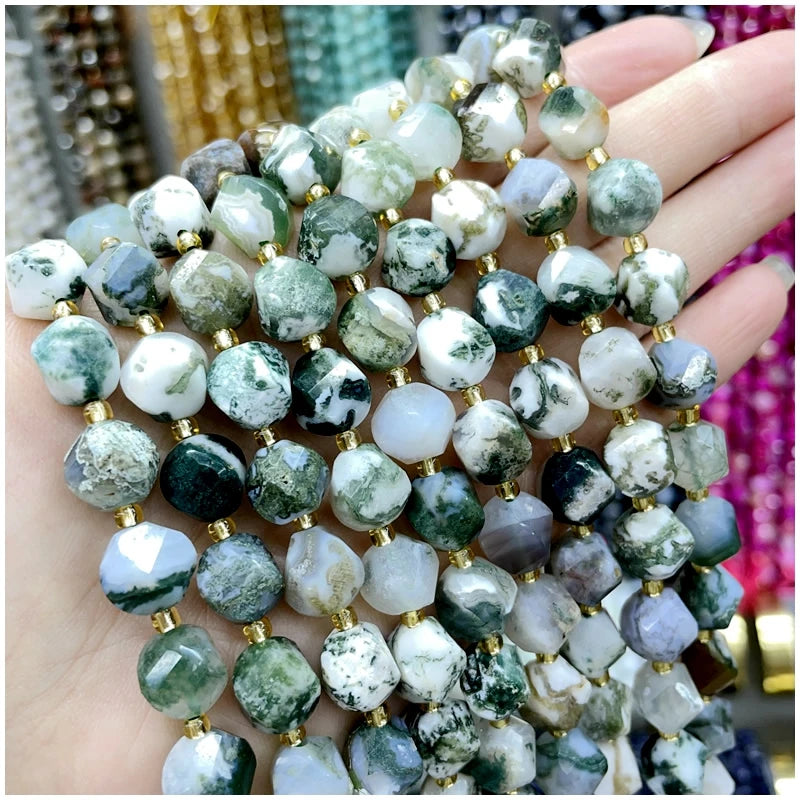 Natural Amethyst, Tiger Eye & Agate S-Shaped Gemstone Beads – DIY Jewelry Supplies