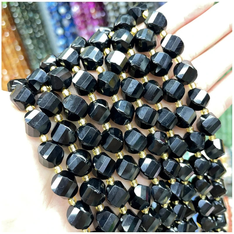 Natural Amethyst, Tiger Eye & Agate S-Shaped Gemstone Beads – DIY Jewelry Supplies