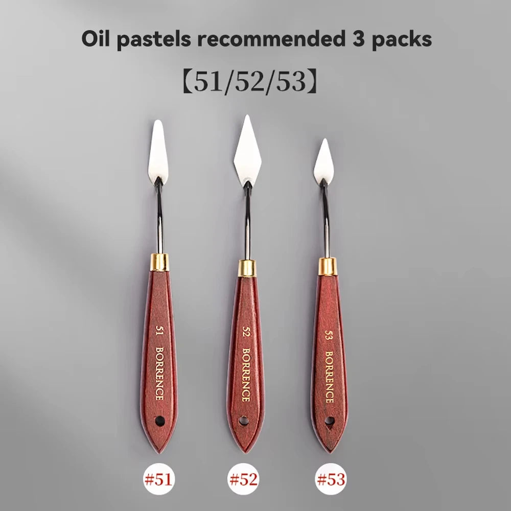 Borrence Stainless Steel Painting Knives – Artist Spatula Set