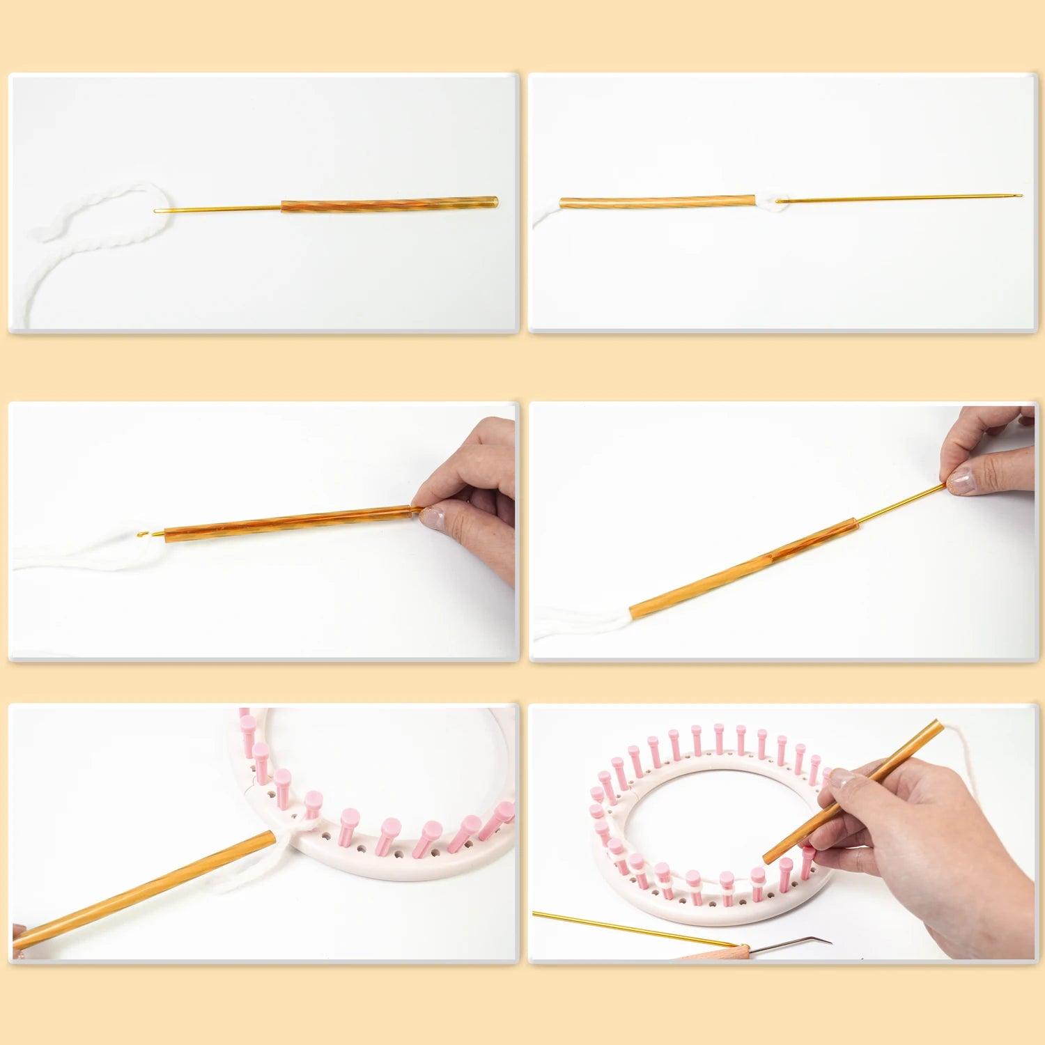 Quick Knit Loom Set – Tubular Knitting Pen for Scarves & Hats