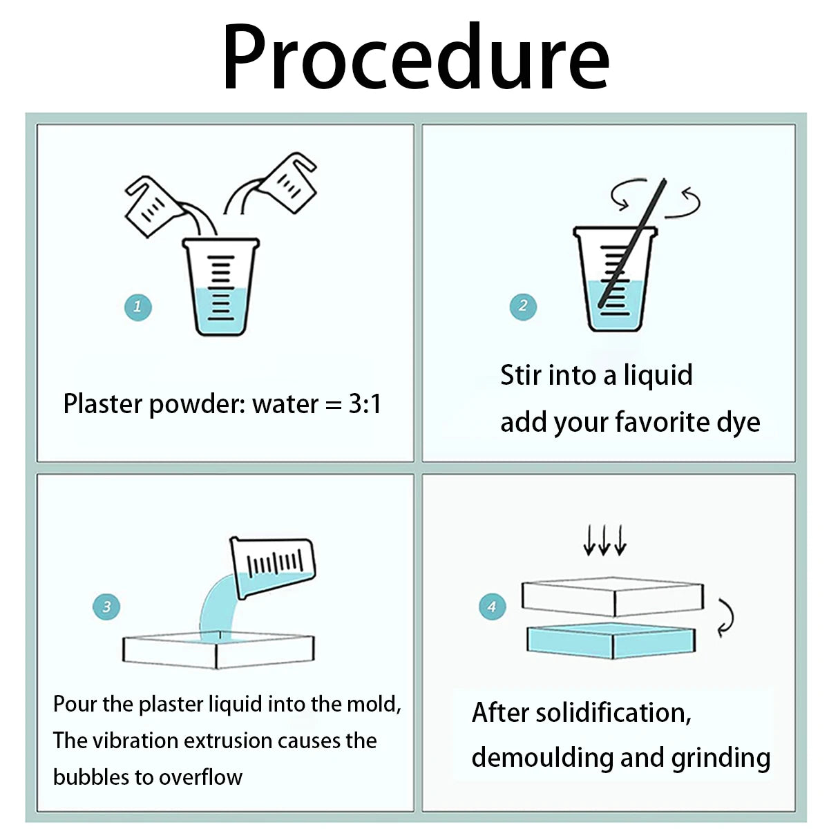 DIY Resin & Plaster Powder – White Gypsum Clay for Crafting, Dolls & Cement Projects