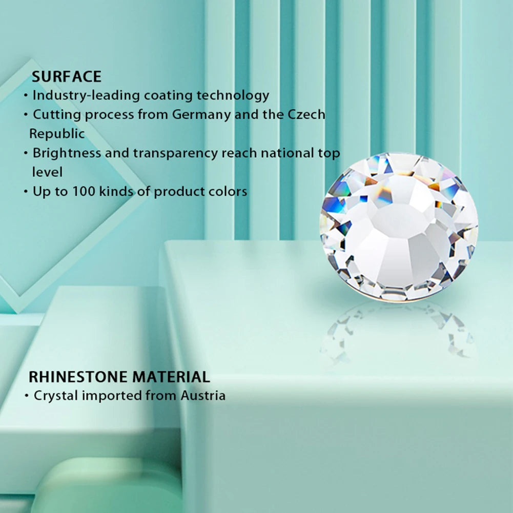 YHB Cold-Fix Crystal Rhinestones – 101–133 PCS for DIY Crafts