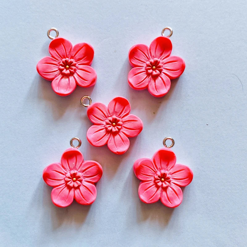 Cat Bread Flower Resin Charms – 10PCS DIY Pendants for Jewelry & Crafts