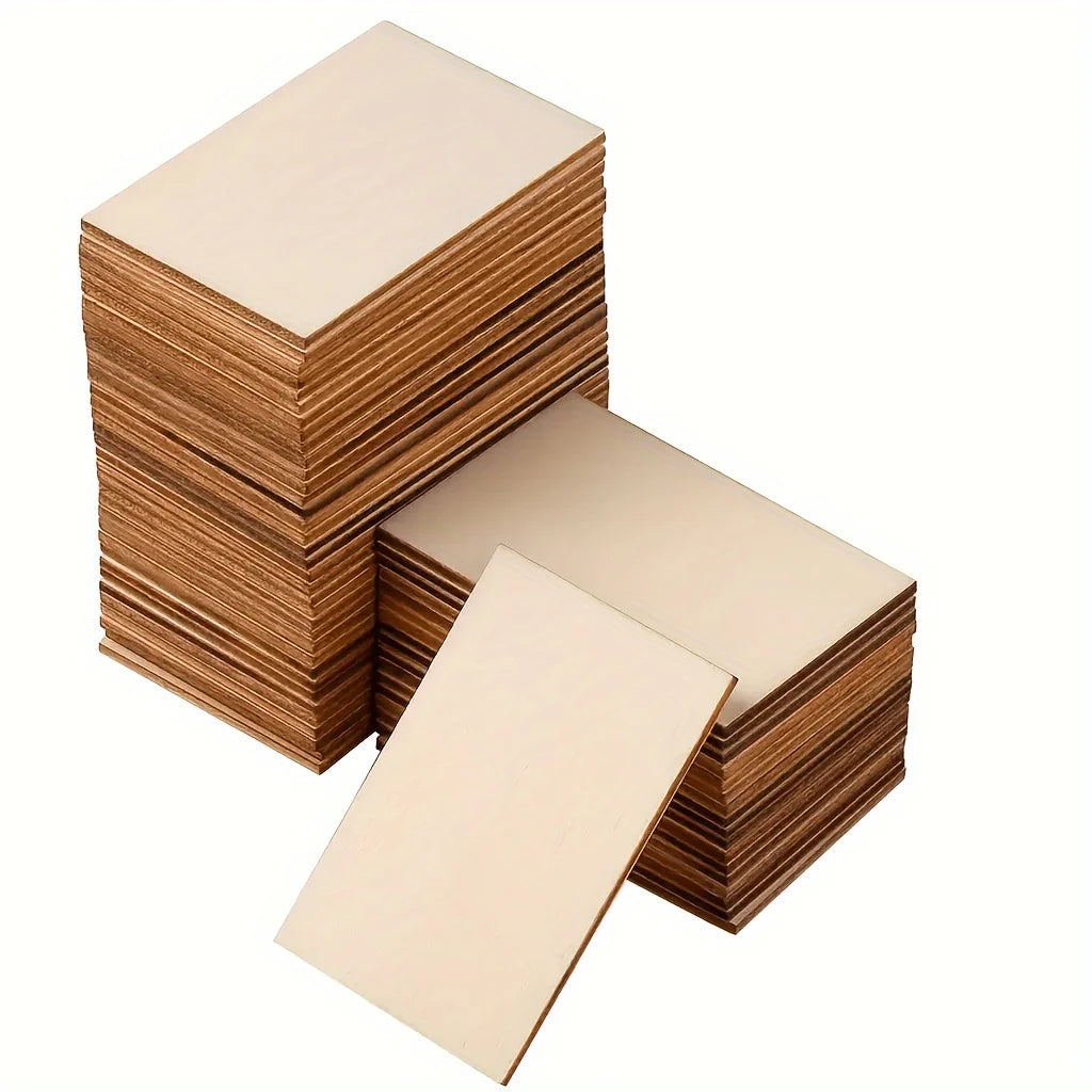 Plywood Craft Panels – 4–48pcs Laser-Cut Wood Sheets