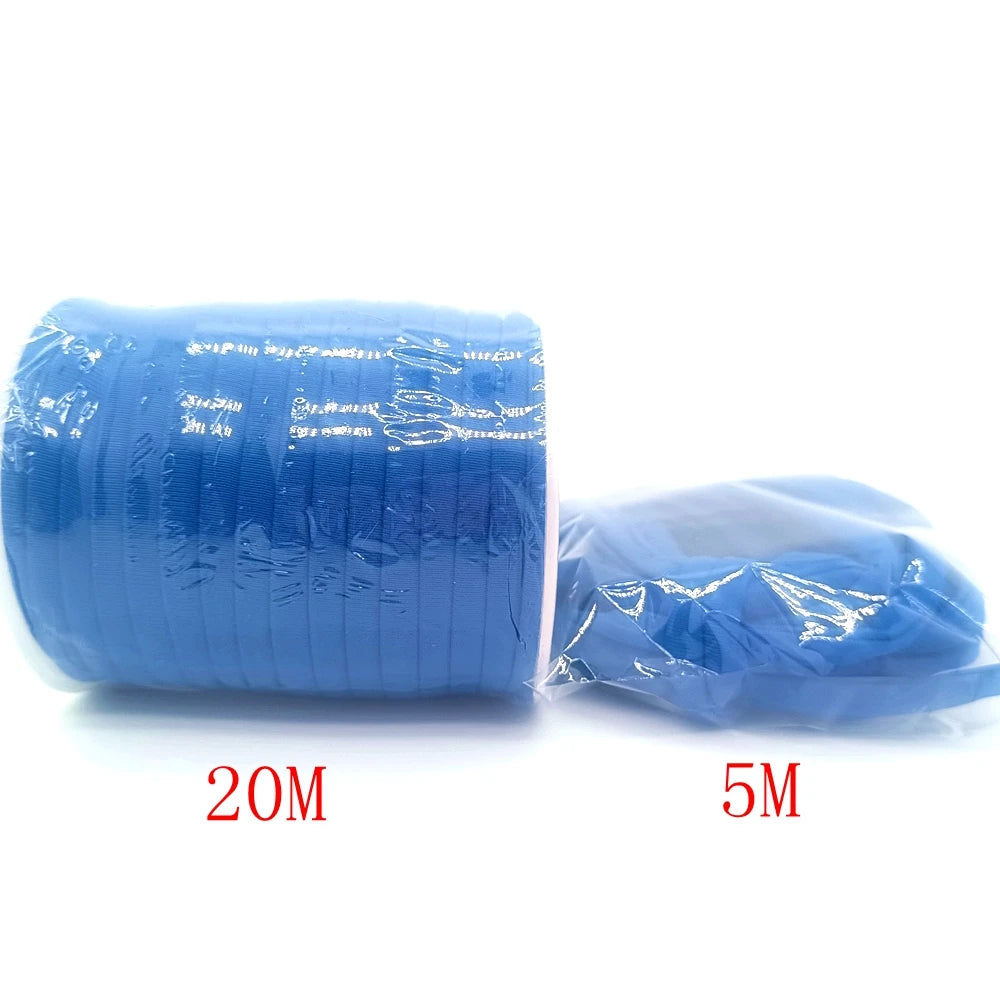 5mm Elastane Cord – Plain Color Hollow Stitched Elastic Band (46 Colors)