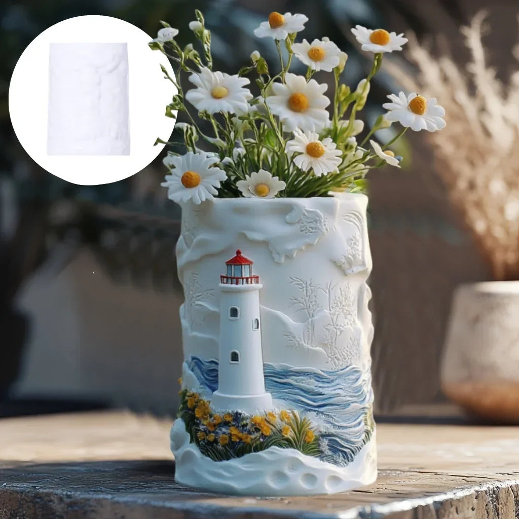 Mountain Landscape Silicone Mold – DIY Resin Planter, Trinket Box & Candle Cup