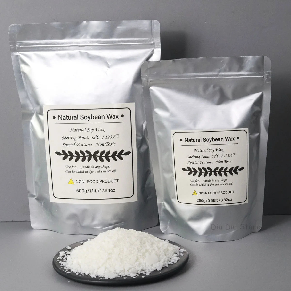 🕯️ 1KG Natural Soy Wax Granules – 100% Pure, Additive-Free Candle Making Material for DIY Smokeless Scented Candles