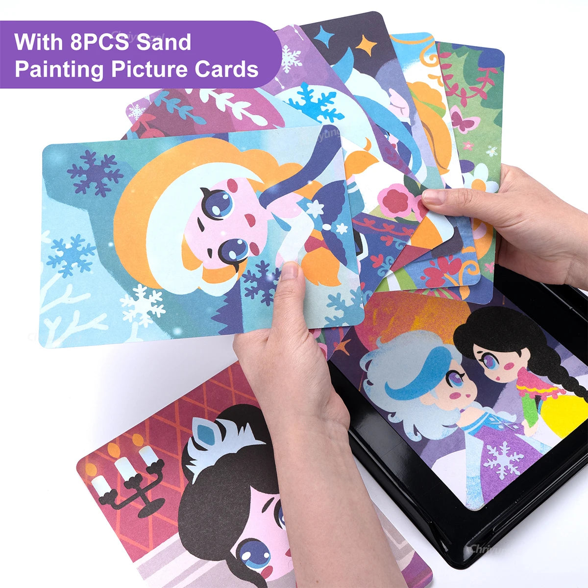 Magic Sand Art Kit – Princess, Castle & Animal Cards