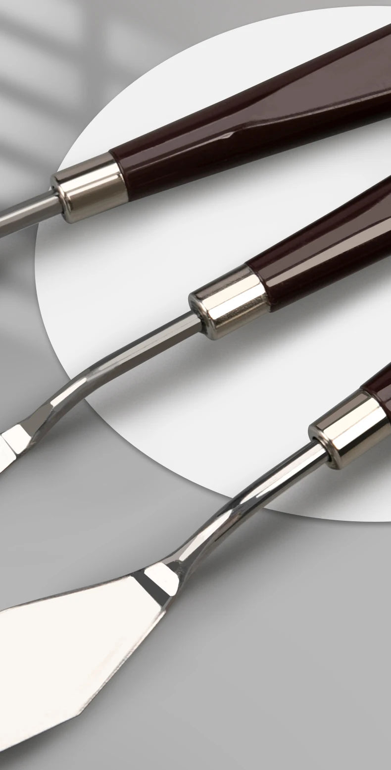 Borrence Stainless Steel Painting Knives – Artist Spatula Set