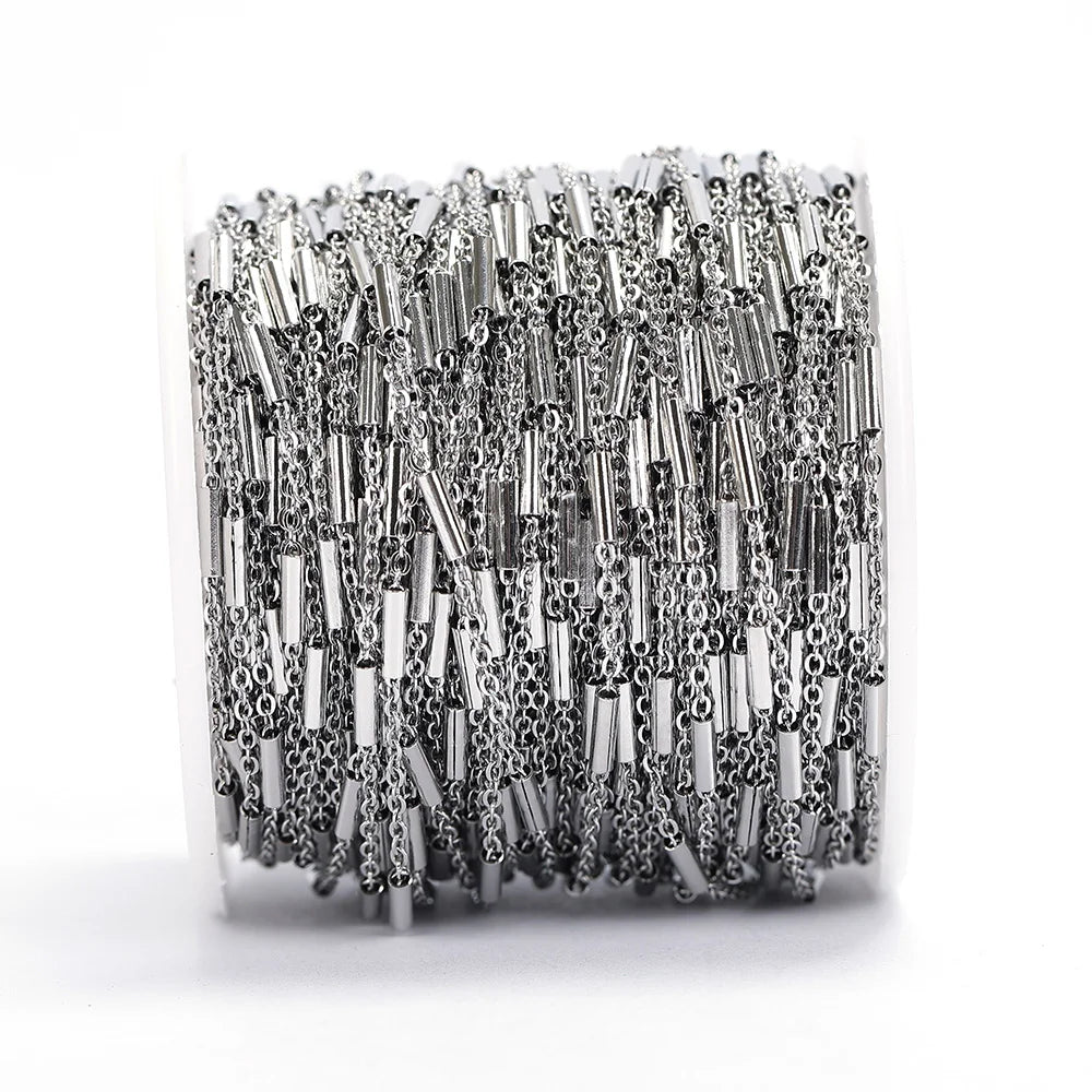 No Fade Stainless Steel Chain – 2M Gold Chain for DIY Jewelry Making