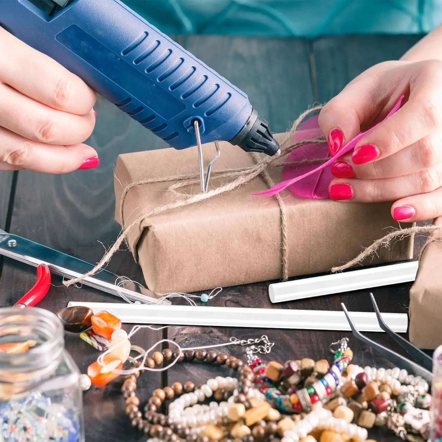 Strong Adhesive Hot Glue Sticks – Transparent