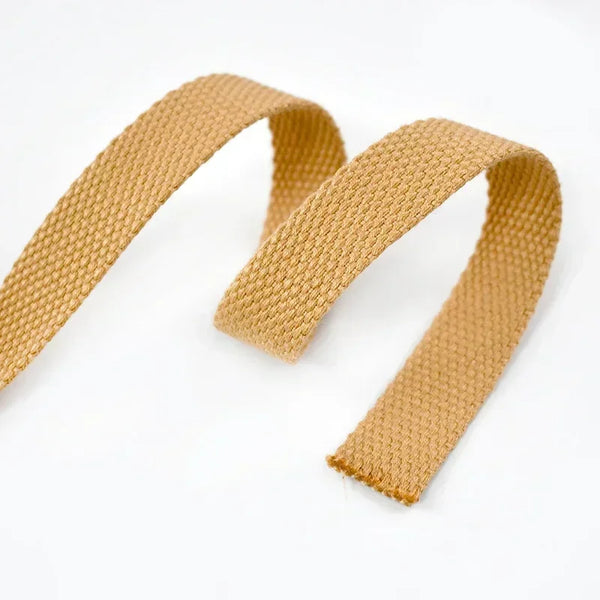 4M Cotton Webbing Tape – 1.3mm Thick Strap for Bags, Belts & DIY Sewing (20–50mm)
