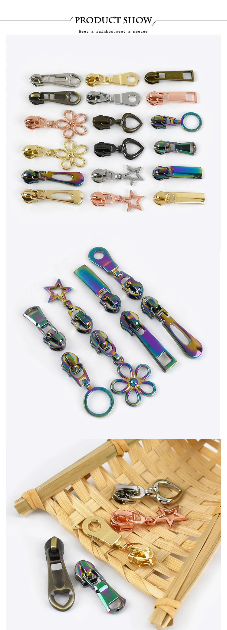 #5 Nylon Zipper Sliders – Replacement Pullers for Bags, Jackets & Sewing Repair (10/30PCS)