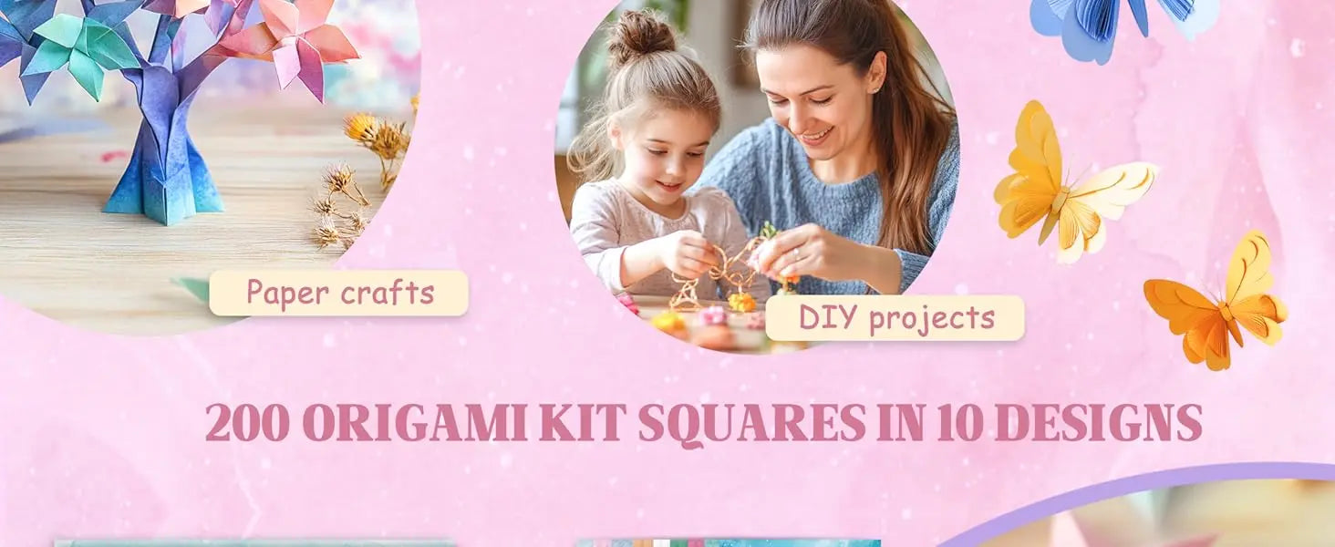 Double-Sided Origami Paper Kit – 50–200 Sheets