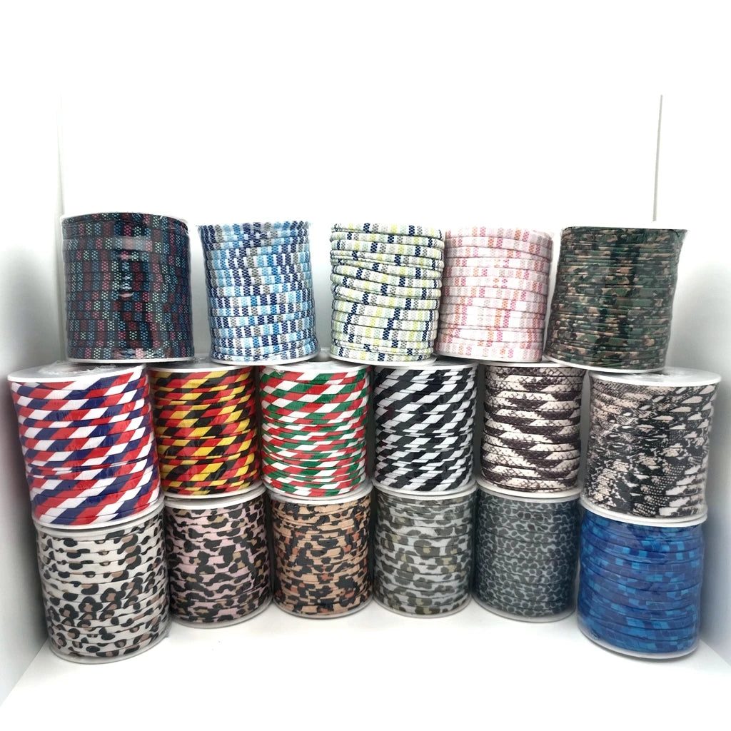 5mm Elastane Cord – Plain Color Hollow Stitched Elastic Band (46 Colors)