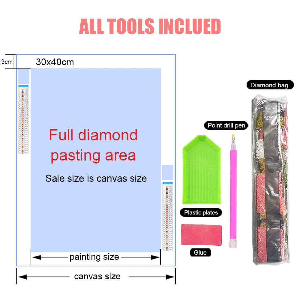 Cartoon Stitch Diamond Painting Kit – Full Round/Square Rhinestone Embroidery Art