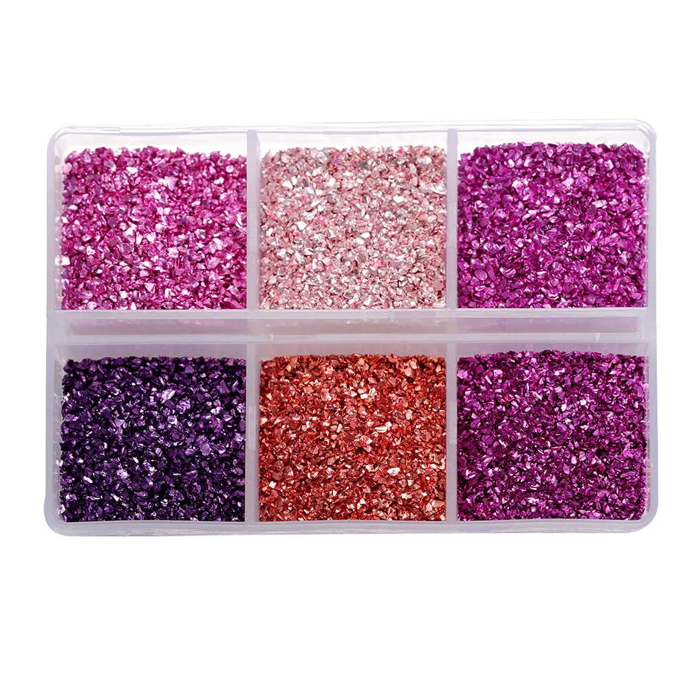 30g Crushed Glass Stones – Irregular Resin Fillers for DIY Epoxy Crafts & Nail Art