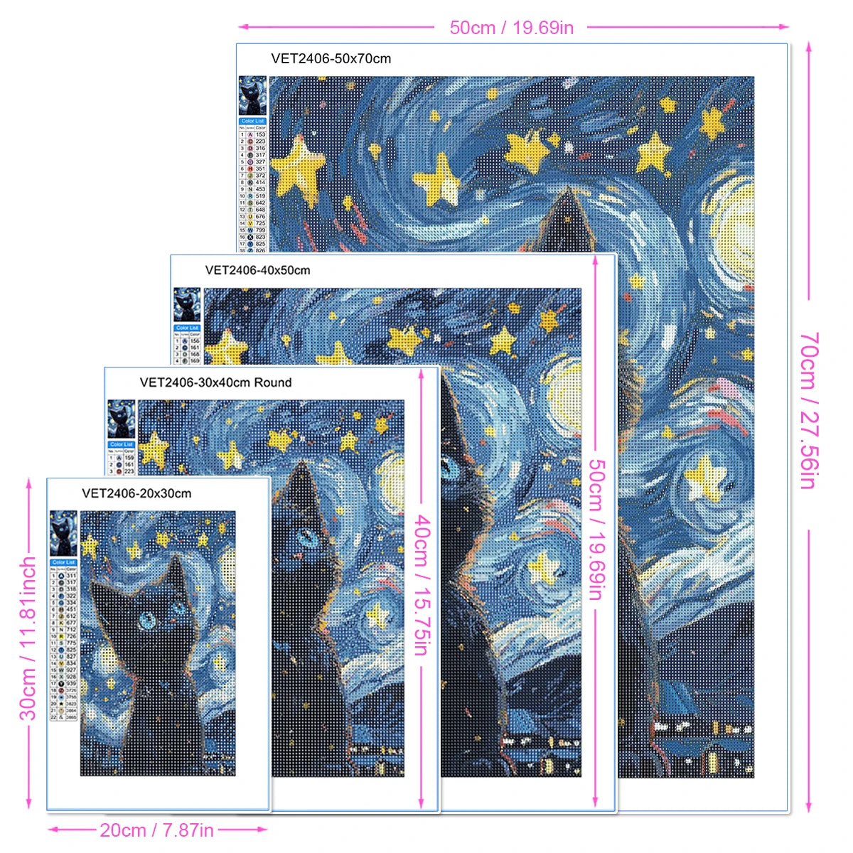 Anime Girl Diamond Painting Kit – AB Rhinestone Mosaic Embroidery Art DIY Craft