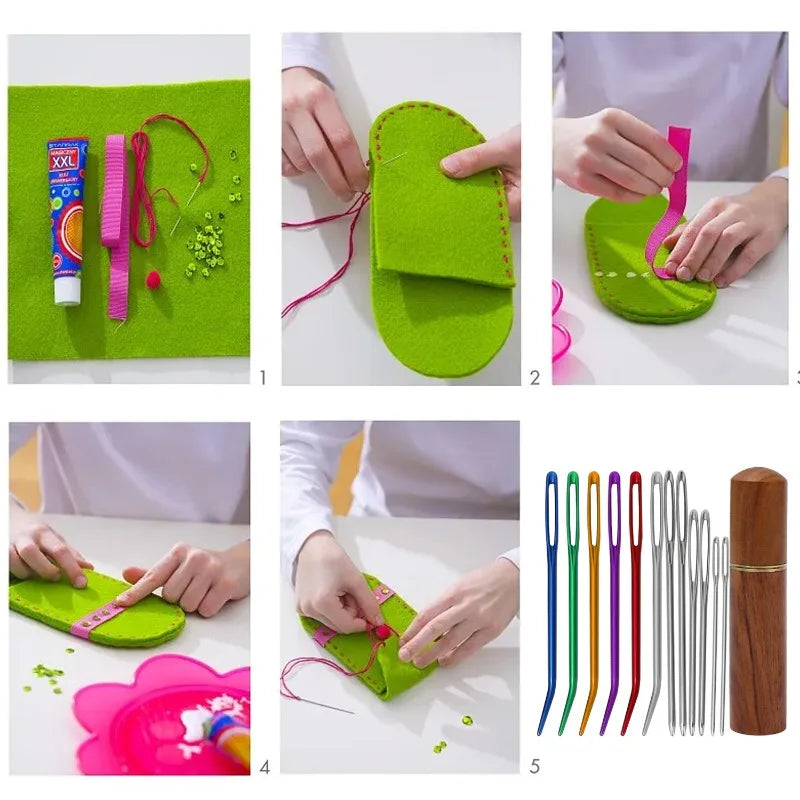 Large Eye Sewing Needles Kit