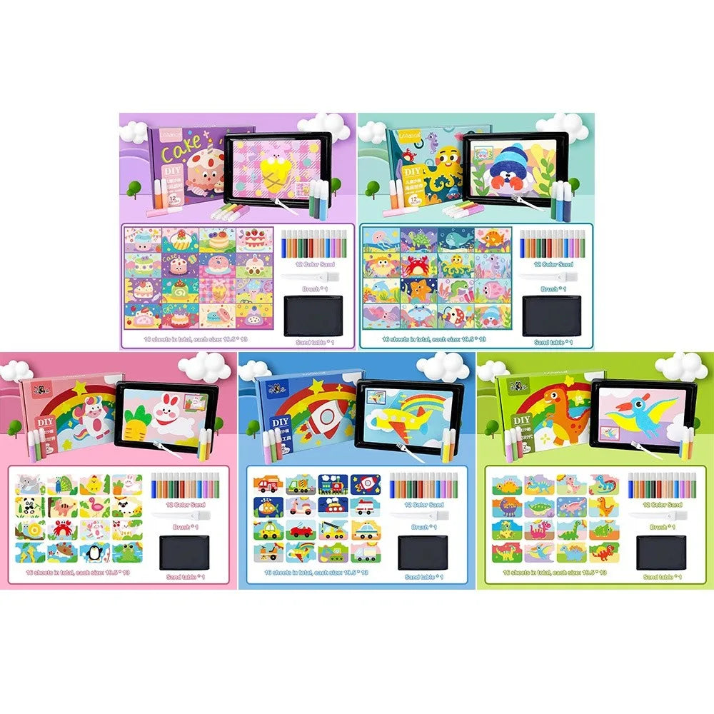 DIY Sand Art Drawing Set for Kids – Educational Coloring Toy