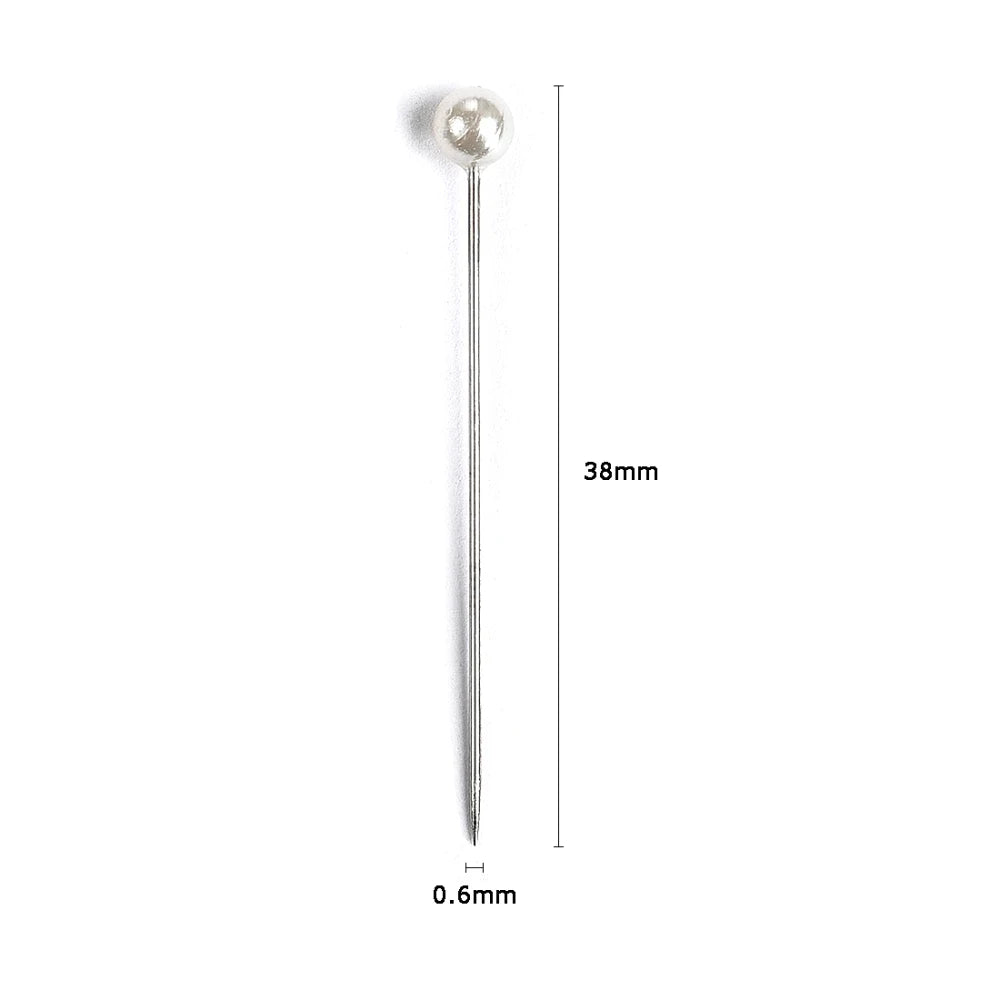 100Pcs/Box 38cm Colorful Round Pearl Head Needles