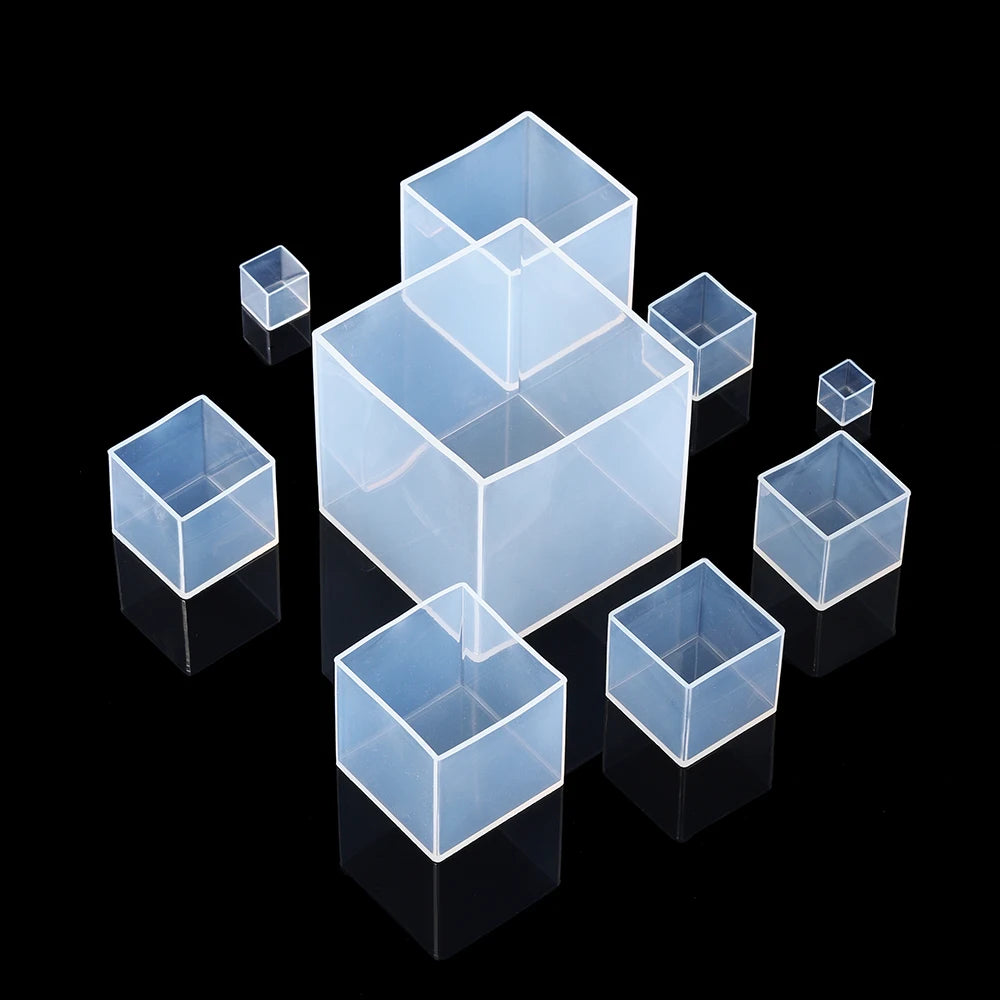 Clear Square Epoxy Mold – Large Silicone Cube Molds for Resin Casting & DIY Crafts