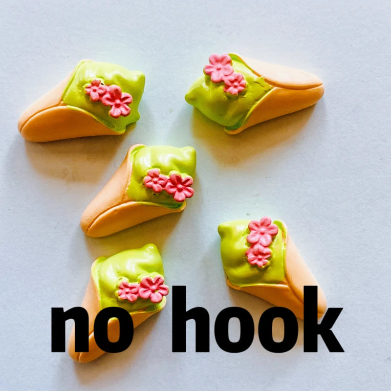 Cat Bread Flower Resin Charms – 10PCS DIY Pendants for Jewelry & Crafts