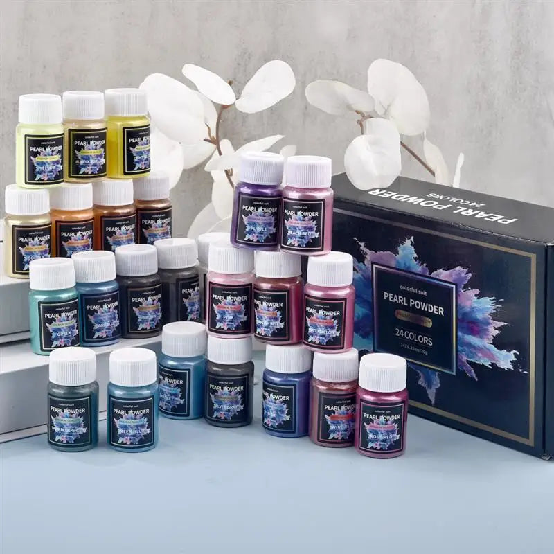 Pearlescent Mica Pigments – Resin Dye Powder Set