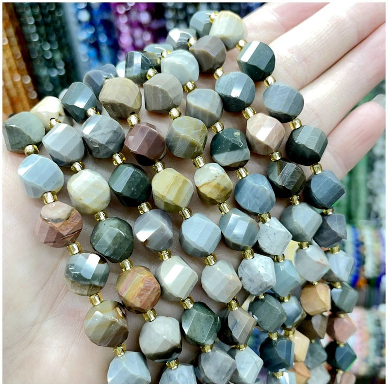 Natural Amethyst, Tiger Eye & Agate S-Shaped Gemstone Beads – DIY Jewelry Supplies