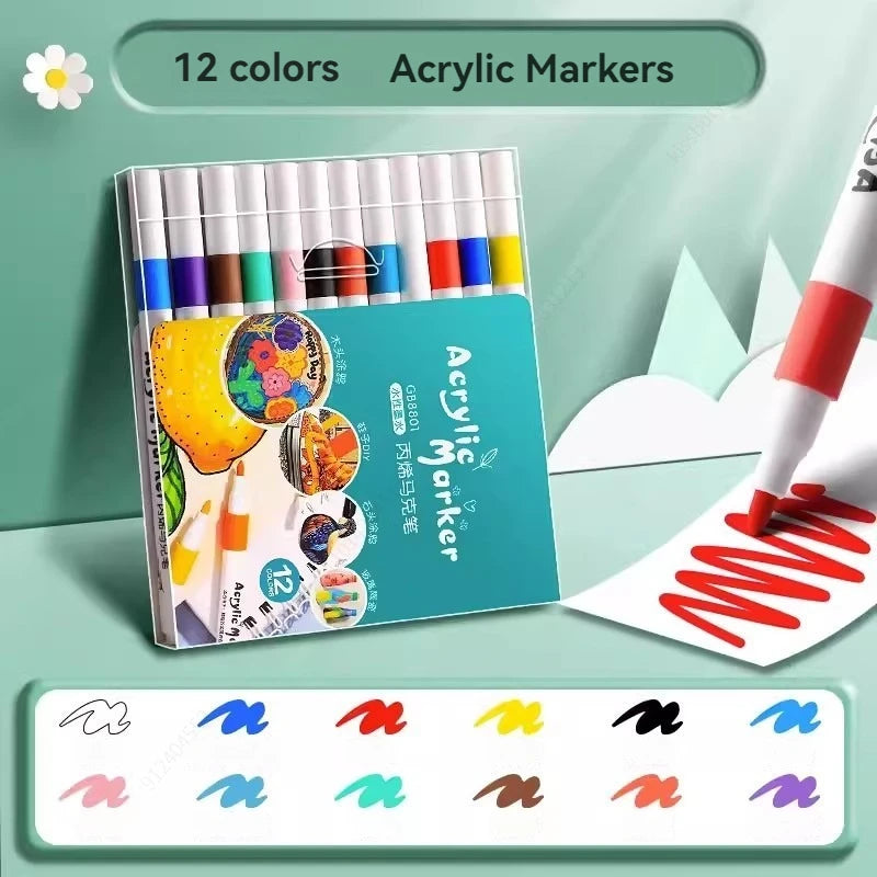12–80 Color Acrylic Paint Marker Set