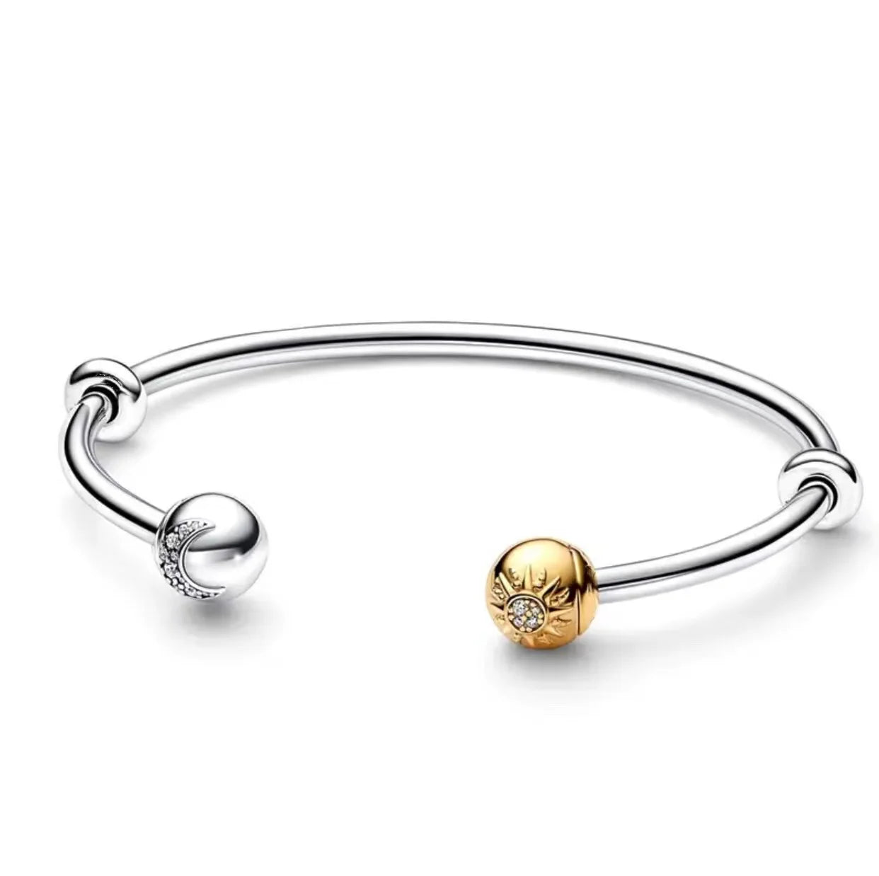 Adjustable 925 Sterling Silver Bracelet – DIY Fashion Charm Jewelry for Women